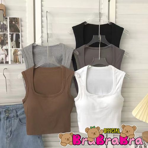 [ส่งจากไทย] 𝑩𝒓𝒂𝑩𝒓𝒂𝑩𝒓𝒂 #bra-221 เสื้อ ครอป บราครอป เอวลอย ฟองน้ำในตัว