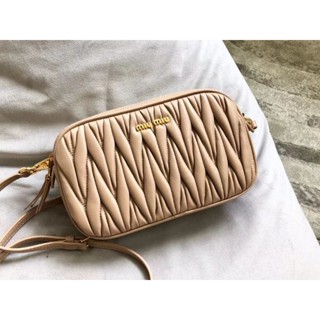 MiuMiu Matelasse double Zipped crossbody