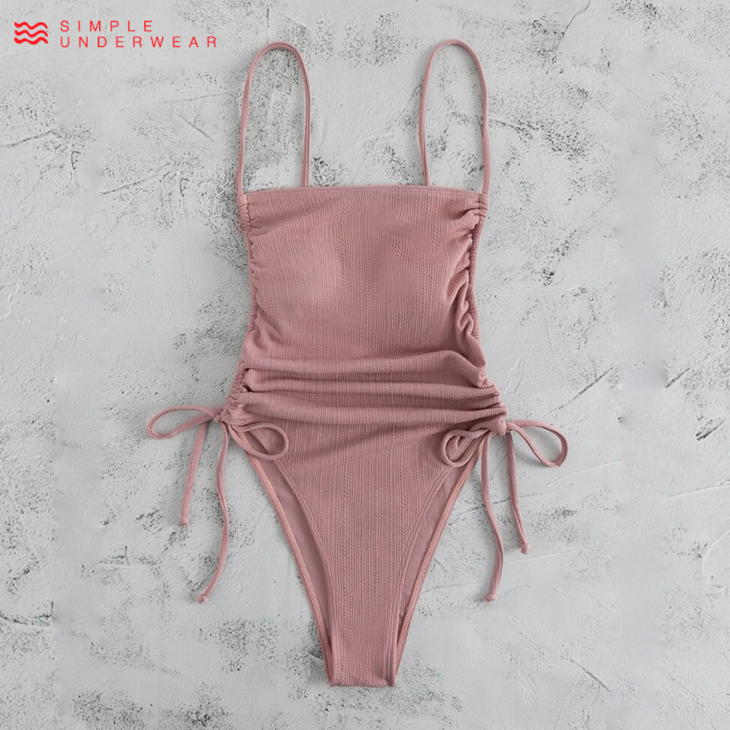 010 Simple Underwear bikini วันพีช รูดข้าง เว้าสูง รูปที่ 3