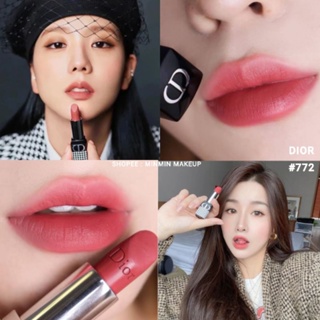 ของแท้💯Dior Rouge Matte Lipstick สี100 สีฮิตขายดี สำหรับทดลอง แบ่งขายสำหรับทดลอง