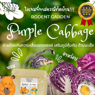 [Paws-sible] Purple Cabbage กะหล่ำม่วงอบแห้ง ผักอบสัตว์ฟันแทะ