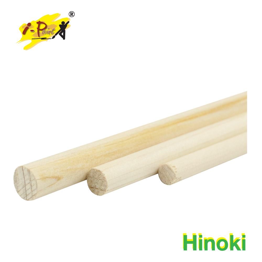 i-Paint (ไอเพ้นท์) ไม้โมเดล Hinoki wood ชนิดกลม รหัส HR9