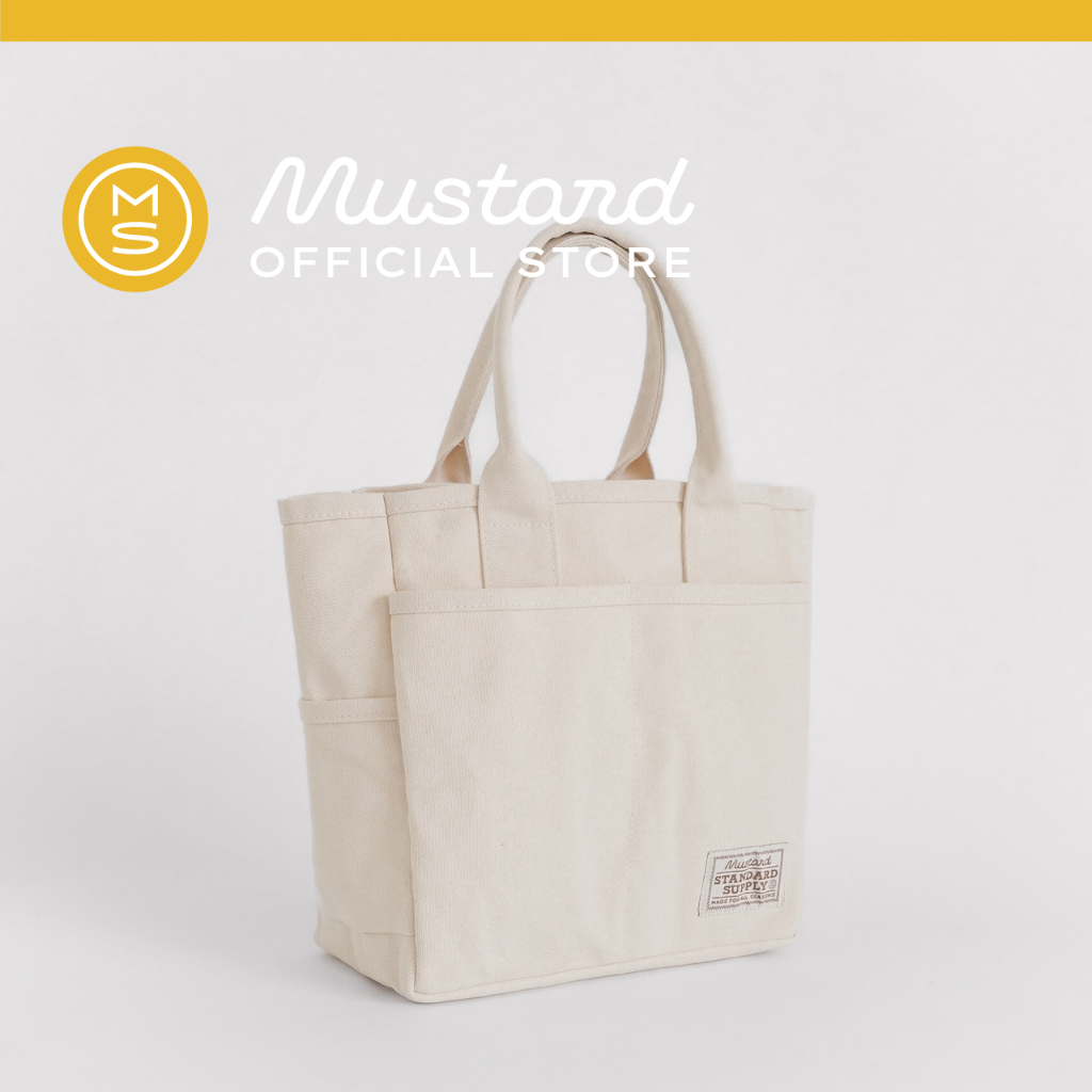 Mustard Mini Utility Tote กระเป๋าผ้ารีไซเคิล