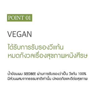 [สี Dark Brown - รีฟิล 4 ซอง] SEEDBEE Water Coloring น้ำย้อมผม ออร์แกนิค ปิดผมขาว