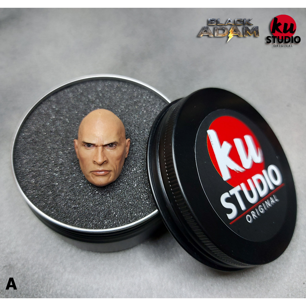 หัวเพ้นท์สี Black Adam Head Sculpt