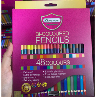 ดินสอสีไม้มาสเตอร์อาร์ต#สีมาสเตอร์อาร์ต#สีไม้ Master Art 48สี 24แท่ง แท่งเดี่ยว คุณภาพเยอรมัน