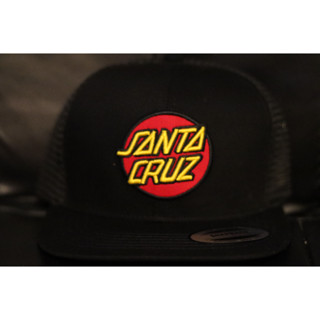 พร้อมส่งจาก🇹🇭 หมวกHipHopSnapback ตาข่ายดำโลโก้ปัก skate santa cruz