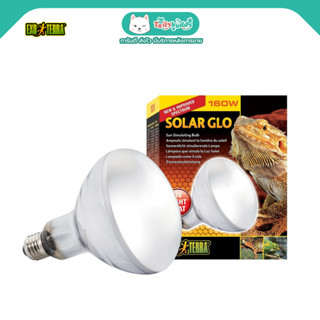 Exo Terra SOLAR GLO หลอดไฟจำลองแสงอาทิตย์ All in one มีทั้ง UVA, UVB, แสงสำหรับการมองเห็น ความร้อน (125W, 160W)