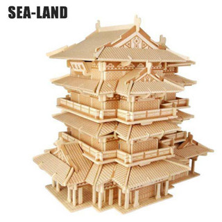 &gt;&gt;พร้อมส่ง&lt;&lt;จิ๊กซอว์ไม้ 3 มิติ PAVILION OF PRINCE TENG 3D Wooden Puzzles