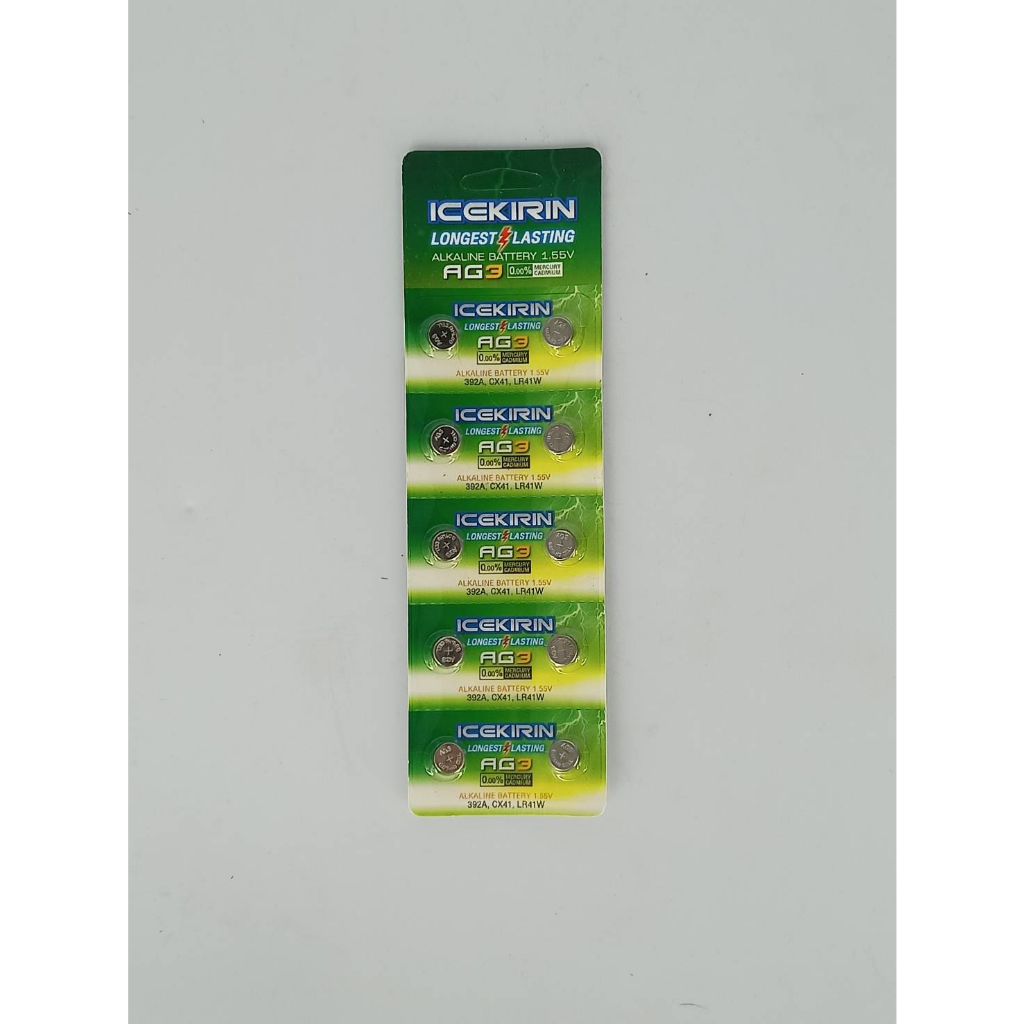 ICEKRIN ถ่านกระดุม ถ่านนาฬิกา LR41 LR44 LR1130 1.55V 41 44 1130 AG3 AG10 AG13 AG3 10 13 Watch Batter