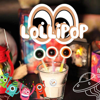 อมยิ้มลูกตา ก้านเรืองแสง อมยิ้มฮาโลวีน 20-40ชิ้น  Halloween Lollipop 1แท่ง/10g. มี3รสชาติให้เลือก อมยิ้มเท่ๆ