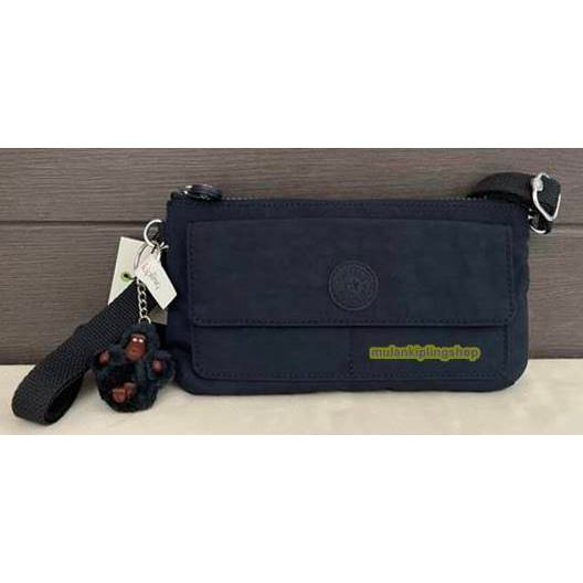 ส่งฟรี EMS Kipling Lane  2-In-1 Wallet Mini Bag - True Blue Tonal สีกรมท่า