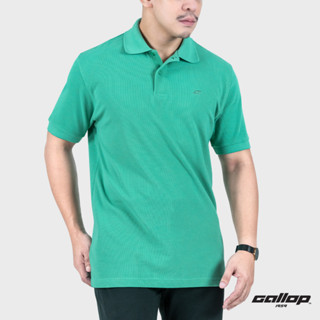 GALLOP : WAFFLE POLO SHIRTS เสื้อโปโลผ้า Waffle รุ่น GP9062 สีแฟชั่น มีให้เลือก 2 สี Sky Blue - ฟ้า , Green Mint - เขียวมิ้นต์ / ราคาปรกติ 1290.-