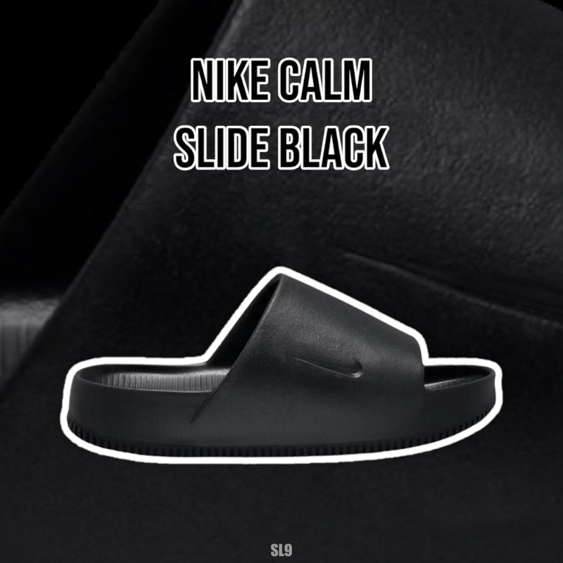 nike calm slide black