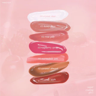 ถูก/แท้/มีไลฟ์ ลิป MEILINDA Sugar Coating Gloss ลิปกลอส ปากฉ่ำ กลอสมีสี ฉ่ำวาว บำรุง เกาหลี