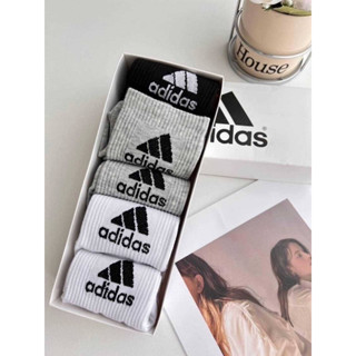 set ถุงเท้า Adidas เซต 5 คู่ 3 สี ✅พร่อมส่ง✅