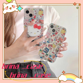 ❤️ส่งของขวัญ❤️ เคสไอโฟน 11 12 13 14 Pro Max HelloKitty การ์ตูน สาวน่ารักหัวใจ สไตล์คู่รัก Case for iPhone ป้องกันการตก