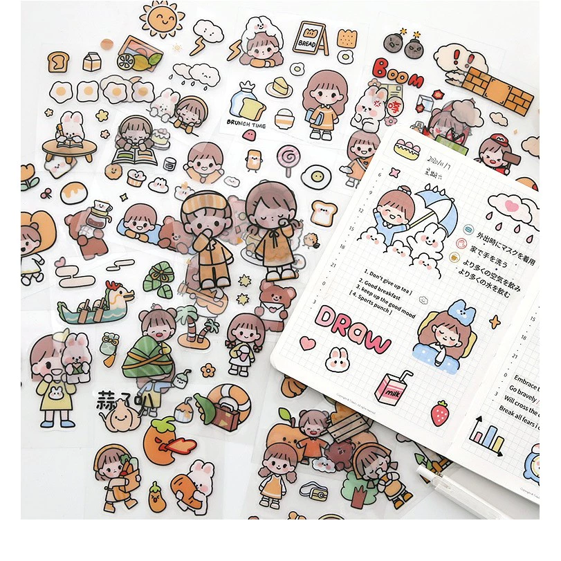พร้อมส่ง【สติ๊กเกอร์แบตสำรอง】ถูกมาก! สติกเกอร์ PVC ลายการ์ตูนสุดน่ารัก 1 thumbnail 3