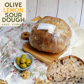 Nayimbakery Olive Lemon Sourdough น้ำหนัก 480g. ราคา 219 บ.