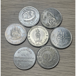 เหรียญ 2 บาท สุ่มวาระ สภาพผ่านใช้