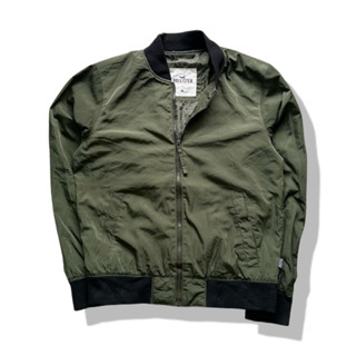 Hollister Green Bomber Jacket รอบอก 44”