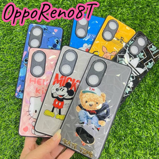 OPPO Reno8T เคสกันกระแทกอย่างดีงาน3Dสินค้าสวยลายตรงปก