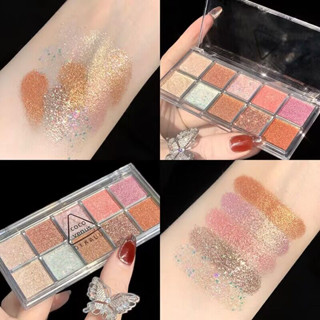 HZ-018 DIKALU อายแชโดว์10สี Palette ที่ทาตา10สี พาเลทอายแชโดว์ กันน้ำ eyeshadocolorw10