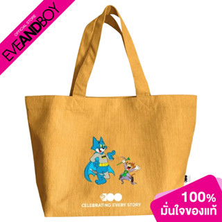 ARCHITA - Tom And Jerry &amp; Bat Man Mashup Tote Bag #Mustard กระเป๋า