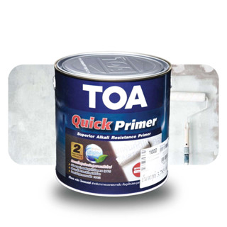 TOA ทีโอเอ สีรองพื้นปูน ควิก ไพรเมอร์ ขนาด กล. 3.785 ลิตร (TOA Quick Primer Gallon 3.785 Lt)