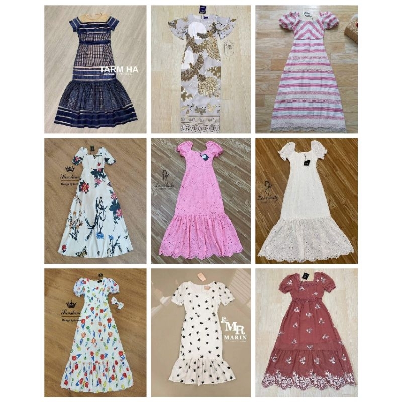 เดรสยาวสาวอวบป้ายLovelady ladysunshine Ariya 2xl 3xl