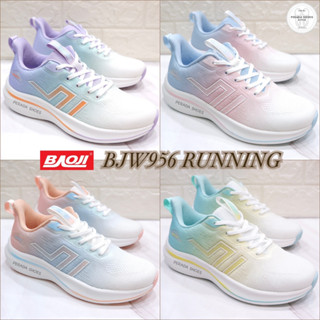 Baoji FOR Running แท้💯% รองเท้าผ้าใบ บาโอจิ พื้นสูง 4 เซน รองเท้าวิ่ง รุ่น BJW956 ไซส์ 37-41