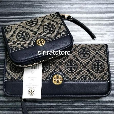 กระเป๋าสตางค์เซ็ตคู่ TORY BURCH มือสองสภาพใหม่กริบเหมือนมือหนึ่งไม่มีตำหนิงานลุ้นแท้สุดๆ