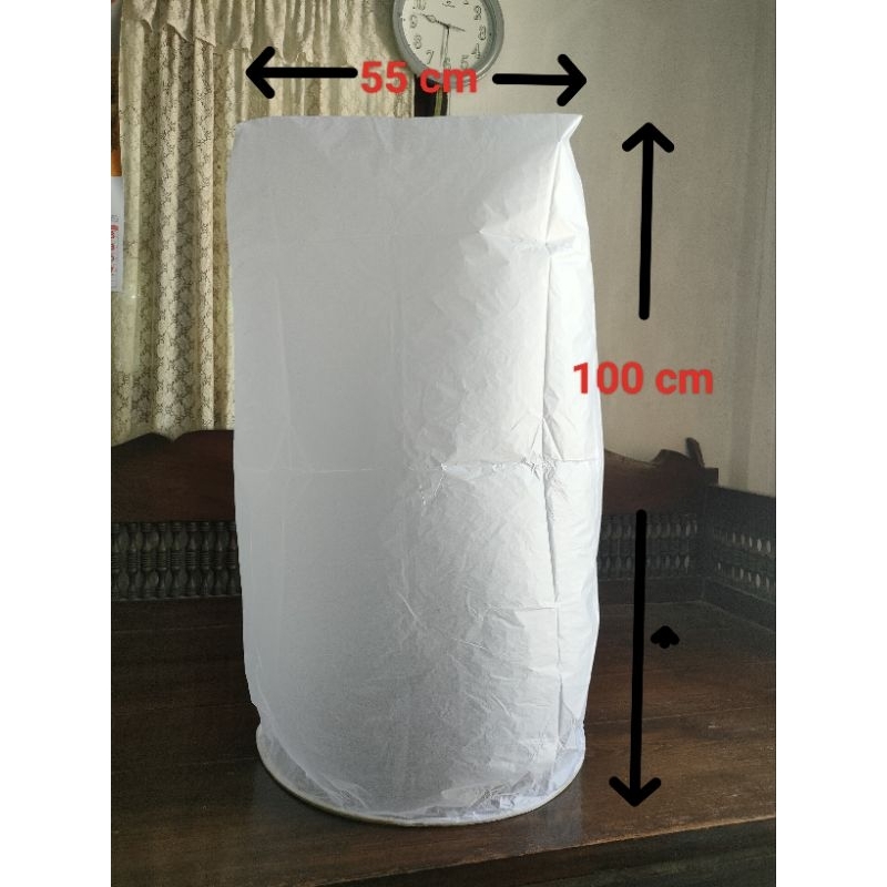 5 ลูก โคมลอย ขนาด 55x100 cm สีขาว มีไส้โคมครบชุด (โคมลอย แม่จันทร์สม ) ราคา 25 บาทต่อลูก