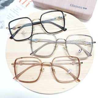 PAKPAO EYEWEAR รุ่น 21043 แว่นตากรองแสงสีฟ้า กันUV400 นำไปตัดเลนส์ได้