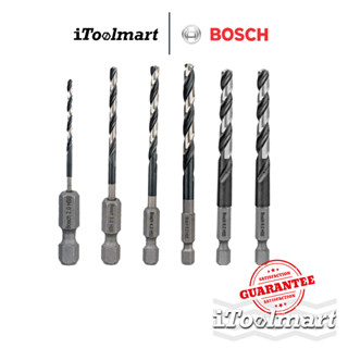 BOSCH ดอกเจาะโลหะ HSS-G หกเหลี่ยม มีขนาดให้เลือก 2 mm - 8 mm