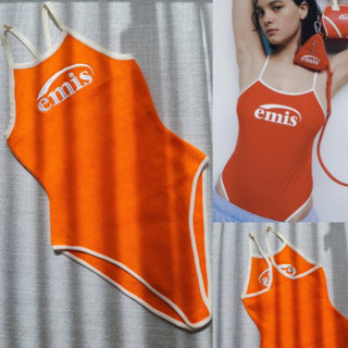 BODYSUIT 🍊 บอดี้สูทงานแบรนด์ดัง ผ้าเกรดพีรีเมี่ยม ผ้านิ่มใส่สบาย สีส้มสุดแซบบบบ ทรงสวยมาก กำลังฮิตเลยค่า ทรงเข้ารูป