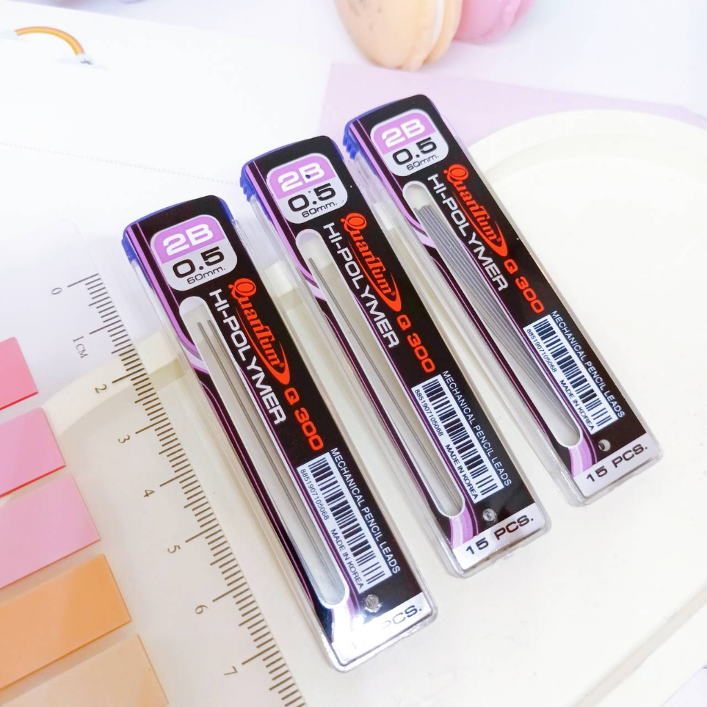 ไส้ดินสอ Quantum Q300 รุ่น 2B ขนาด 0.5 (1หลอด)