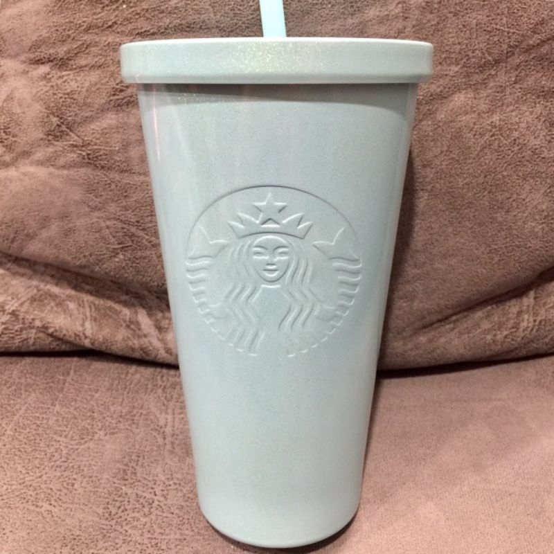 Starbucks Icy Blue Cold Cup Stainless Steel 16oz