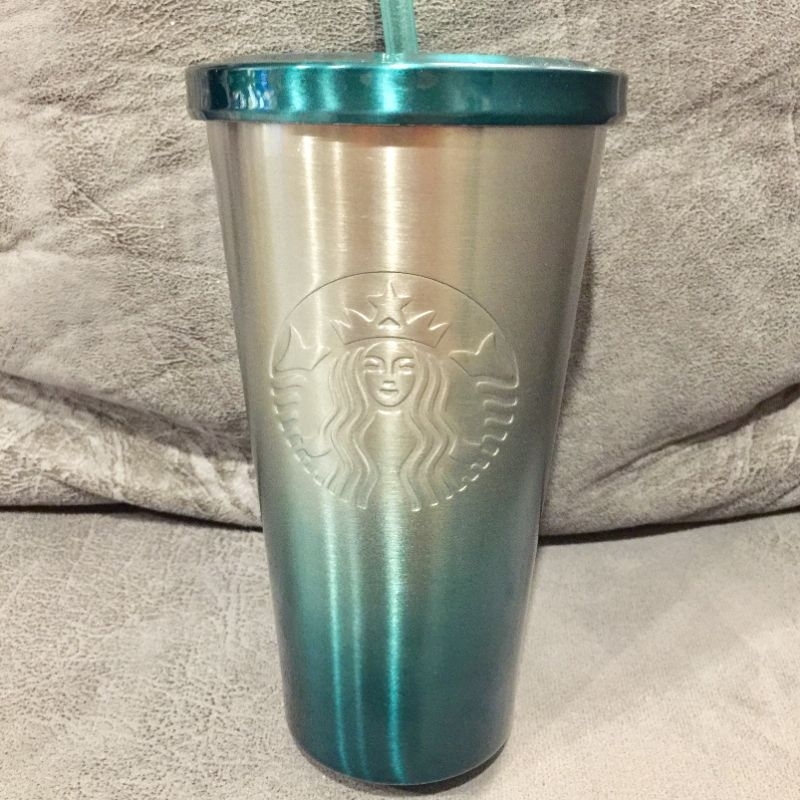 Starbucks Green Gradient Stainless Steel Cold Cup 16oz