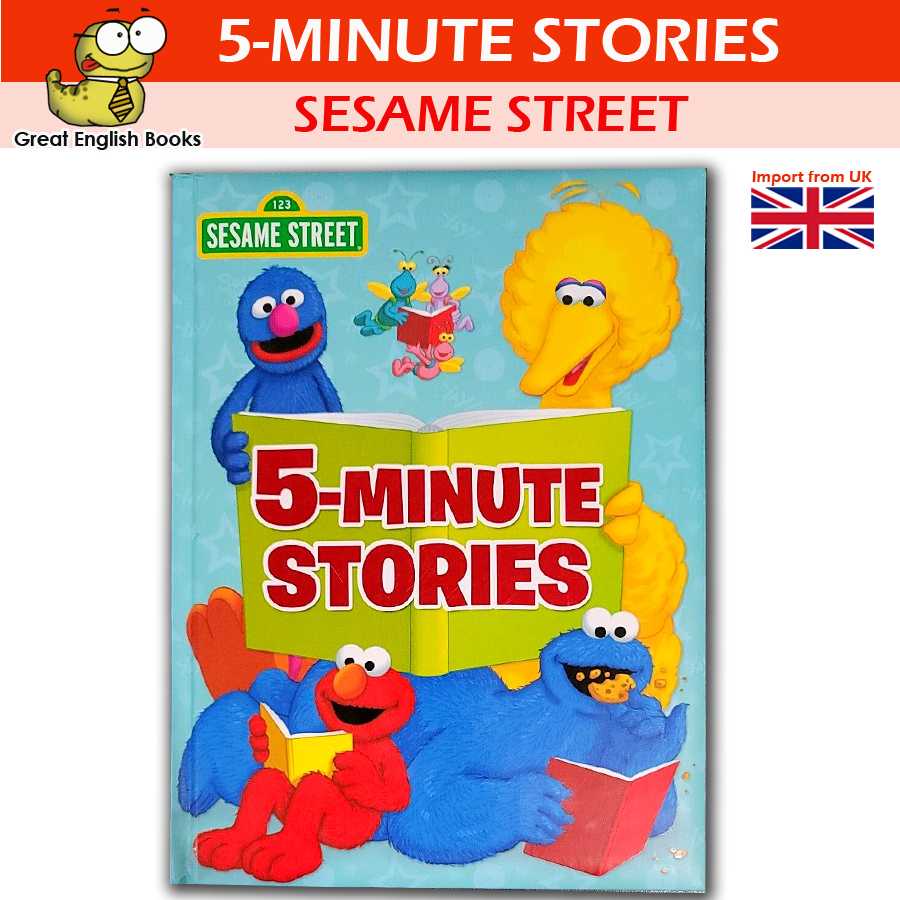 (ใช้โค้ดรับcoinคืน10%ได้) Original* หนังสือนิทานภาษาอังกฤษ Sesame Street 5-Minute Stories (Sesame Street) Hardcover