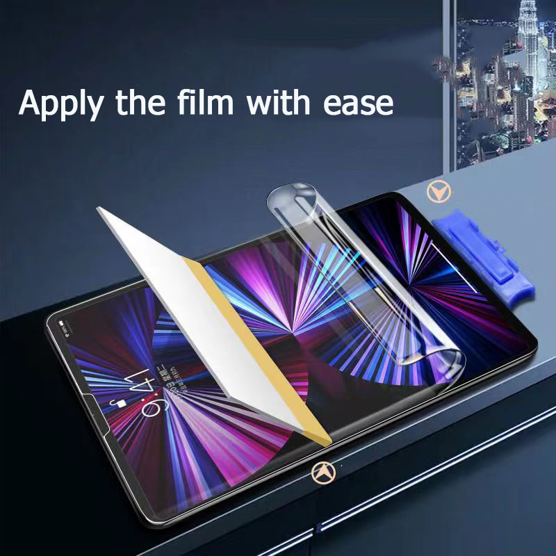 ไอแพด gen9  gen8  gen7 gen10 gen11 Air4 Air5 Air6 pro11 pro13 Air7 mini4/5/6/7 pro12.9ฟิล์มไฮโดรเจล  ฟิล์มหน้า+ฟิล์มหลัง - รูปที่ 2