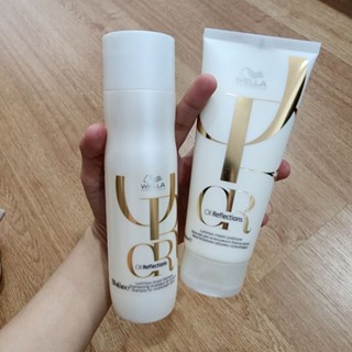 Set Wella Oil Reflections Luminous Reveal Shampoo/Conditioner แชมพู ครีมนวดผม ช่วยให้เส้นผมเงางาม