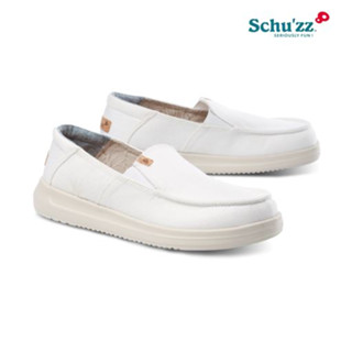 Schuzz แท้100% รุ่น​ Manon 0152 สีขาว รองเท้าผ้าแคนวาส ผู้หญิง น้ำหนักเบา จากฝรั่งเศส