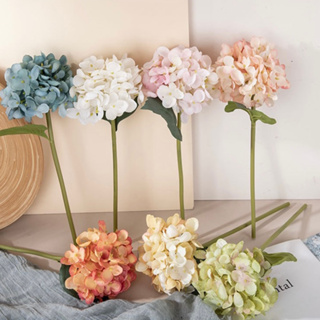 O•urHome [พร้อมส่ง] ไฮเดรนเยีย Artificial hydrangea ดอกไม้ปลอมงานแต่งงานและของตกแต่งบ้าน อุปกรณ์ประกอบฉาก ตกแต่งโรงแรม