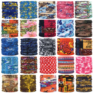 （คละลาย）Buff ผ้าบัฟกันฝุ่น กันละออง หัวกะโหลก ลายพราง สีสันสดใส