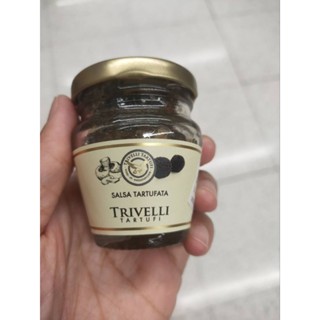 Trivelli Tartufi SalsacTartufata  Sauce 45g. ซอสเห็ดทรัฟเฟิลและน้ำมันมะกอก 45กรัม