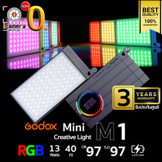 ผ่อน 0%** Godox LED M1 RGB 13W 2500-8500K 2410mAh  - รับประกันศูนย์ Godox Thailand 3ปี