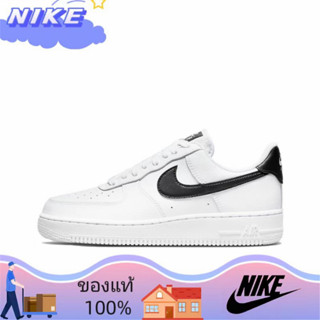 （ยิงจริง）Nike Air Force 107 Low"Grey/Black" รองเท้าวิ่ง รองเท้า nike GI2366-0120