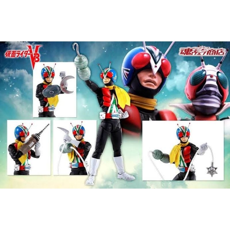 ☣️ NEW Riderman V4 Kamen Masked Rider Man 3 4 Shinkocchou Seihou ver. 2.0 SHF S.H.FIGUARTS Figuarts​