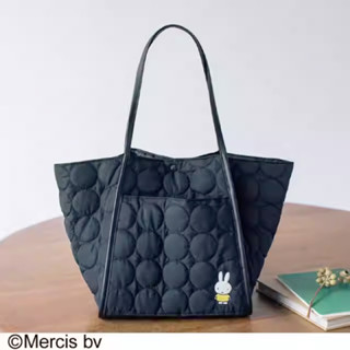 กระเป๋าผ้าสุดฮิตจาก MIFFY Tote กระเป๋าผ้า สีดำ ใบใหญ่ น้ำหนักเบา